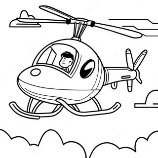 Page A Colorier Skye Volant Haut Dans Son Helicoptere 69594-57335