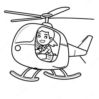 Page A Colorier Skye Volant Haut Dans Son Helicoptere 69594-57336