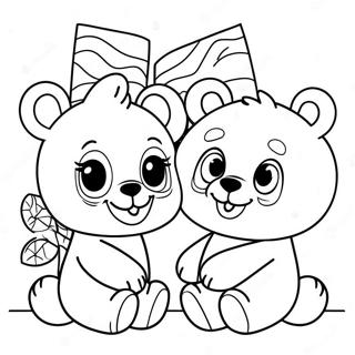 Page A Colorier Personnages Mignons De Build A Bear 69614-57357