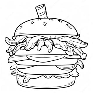 Page A Colorier De La Mascotte Whataburger 69674-57402