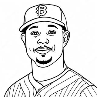 Mookie Betts Pages À Colorier