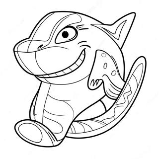 Page A Colorier De La Mascotte Des San Jose Sharks 69714-57470