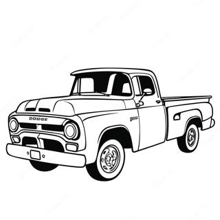 Page A Colorier Du Camion Dodge Classique 69764-57465