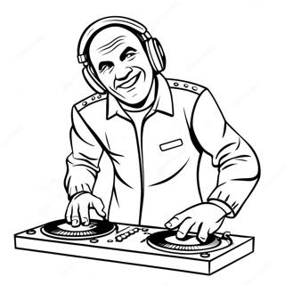 Quelle Est La Taille De Dj Music Man Pages À Colorier