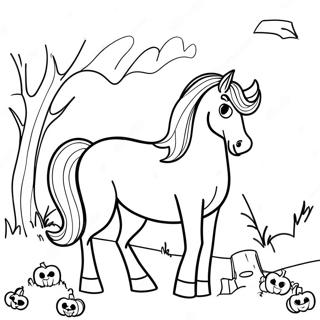 Page A Colorier De Cheval Dhalloween 69843-57527