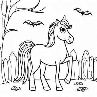 Page A Colorier De Cheval Dhalloween 69843-57758