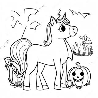 Page A Colorier De Cheval Dhalloween 69843-57759