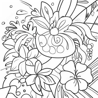 Page A Colorier Decorations Hawaiennes 69923-57602