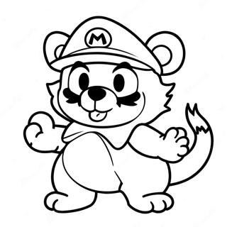 Page A Colorier Mario Tanooki 69963-57615