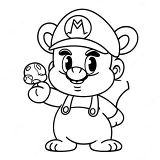 Page A Colorier Mario Tanooki 69963-57854