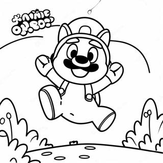 Page A Colorier Mario Tanooki Sautant Dans Les Airs 69964 57852