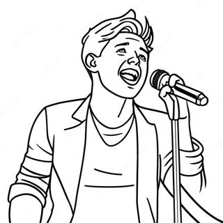 Page A Colorier Niall Horan Chantant Sur Scene 69974-57641