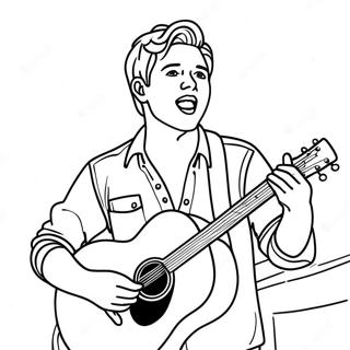 Page A Colorier Niall Horan Chantant Sur Scene 69974 57864