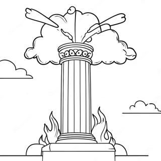 Page A Colorier Pilier De Nuage Et De Feu 70003-57885