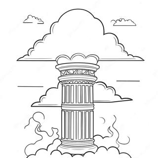 Page A Colorier Pilier De Nuage Et De Feu 70003-57886