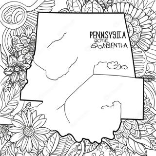 Page A Colorier Du Contour De Letat De Pennsylvanie 70033-57909