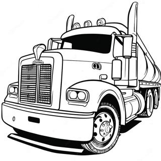 Page A Colorier Dun Camion Mack Colore Sur Une Autoroute 70054-57691