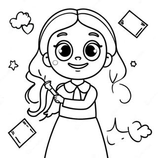 Page A Colorier Matilda Avec Des Pouvoirs Magiques 7005-5693