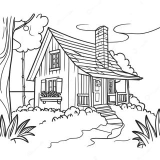 Cottage Pages À Colorier