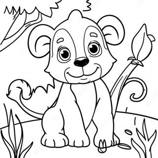 Page A Colorier Animaux De La Jungle Mignons 70134-57986