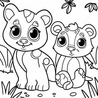 Page A Colorier Animaux De La Jungle Mignons 70134-57987