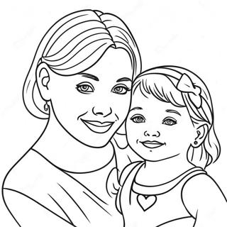 Page A Colorier Maman Et Fille 7014-5706