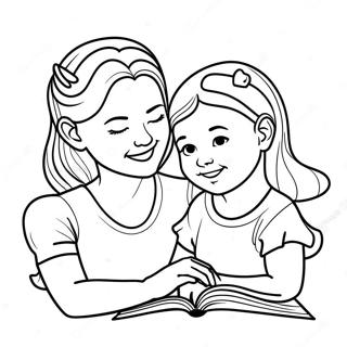 Page A Colorier Maman Et Fille 7014-5708