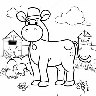 Page A Colorier Vieux Macdonald Avec Des Animaux De La Ferme 70184-58025