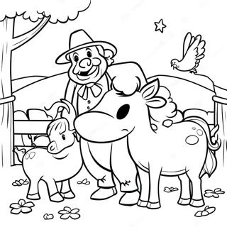 Page A Colorier Vieux Macdonald Avec Des Animaux De La Ferme 70184-58026