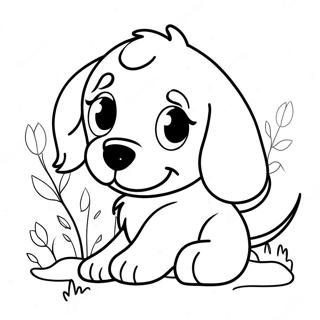 Page A Colorier Chiot Golden Retriever Joueur 702-564