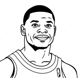 Russell Westbrook Pages À Colorier