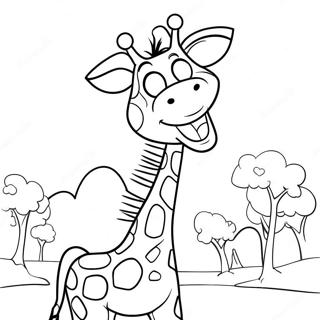 Geoffrey La Girafe Heureux A Colorier 70364-58173