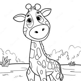 Geoffrey La Girafe Heureux A Colorier 70364-58175