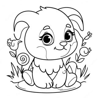 Page A Colorier Animaux Bebe Mignons Je Taime 70414-58217