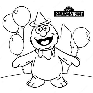 Page A Colorier Joyeux 1er Anniversaire Sesame Street 70423-58226