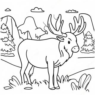 Page A Colorier Faune Coloree Du Wyoming 70454-58249