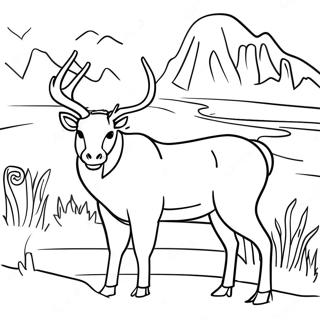 Page A Colorier Faune Coloree Du Wyoming 70454-58250