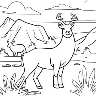 Page A Colorier Faune Coloree Du Wyoming 70454-58252