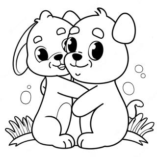 Page A Colorier De Calin Danimal Mignon 70484-58274