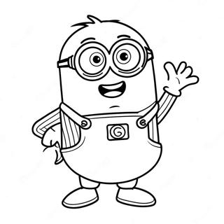 Page A Colorier De Minion Kevin Drole 70504-58296