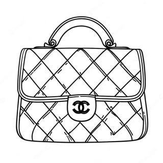 Page A Colorier Du Sac A Main Chanel 70524-58306