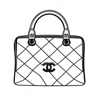 Page A Colorier Du Sac A Main Chanel 70524-58307