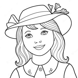 Page A Colorier De Madeline Avec Son Chapeau Iconique 70534-58315