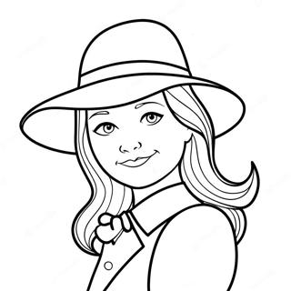 Page A Colorier De Madeline Avec Son Chapeau Iconique 70534-58316