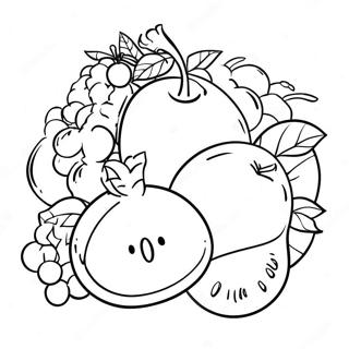 Page A Colorier Fruit De Lesprit 7054-5738