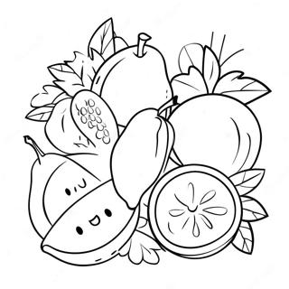 Page A Colorier Fruit De Lesprit 7054-5739