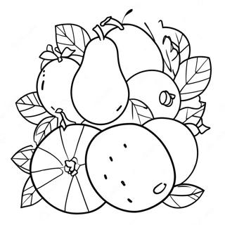 Page A Colorier Fruit De Lesprit 7054-5740