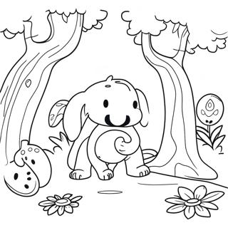 Page A Colorier Jardin De Bam Bam 70573-58342