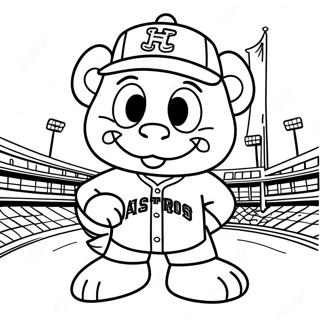 Page A Colorier Mascotte Des Houston Astros 70604-58369