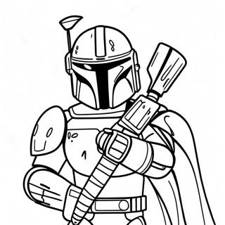 Page A Colorier De Star Wars Mandalorian 70623-58379